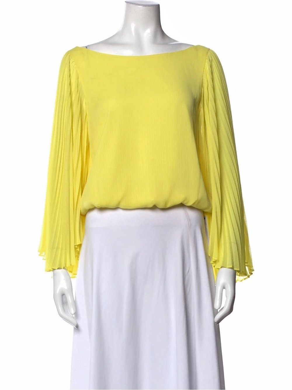 Alice + Olivia women's Bateau Neckline Long Sleeve Blouse size XS